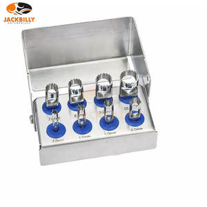 Premium Dental Implant Trephine Drills <b>Kit</b> 8pcs Bone Cutting Burs Set <b>Polished</b> Surface CE Oral Surgery Medic Instruments - Product Image 4