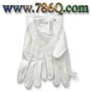 Gants blancs 100% coton pour la sécurité des mains, Protection de la paume, gants lavables et respirants - Product Image 1