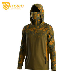 Camiseta de Pesca Unisex de Secado Rápido, Transpirable, de Manga Larga, Diseño Personalizado, Camuflaje, Sudadera con Capucha, UPF 50, 100% Poliéster - Product Image 6