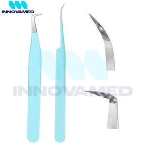 Pinzas de pestañas puntiagudas de acero inoxidable de alta calidad 2025-Opciones multicolores Acabado personalizado Servicio OEM - Product Image 1