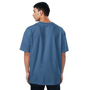 T-shirt pour homme de luxe 2026, uni, à épaules tombantes, logo personnalisé imprimé, respirant, léger, été, anti-boulochage - Product Image 4