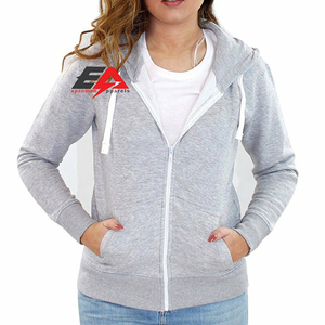 Winter Use Newest Casual Plain <b>Women</b> <b>Zipper</b> Hoodies Customized logo Embroidery Printing Slim Fit Sports Wear Woman <b>Hoodie</b> - Product Image 1