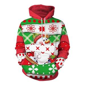 Vente en gros de sweats à capuche 100% coton molletonné sweats brodés de haute qualité teints unis pour l'hiver en vente Collection de Noël - Product Image 1