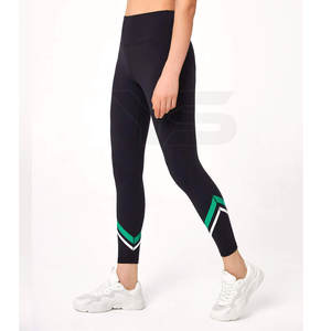 2023 nouveauté haute qualité femmes vêtements de sport sans couture taille haute Yoga pantalon décontracté mi-taille Leggings pour Fitness fait tricoté - Product Image 3