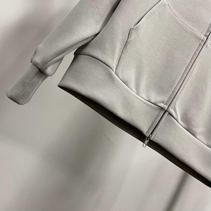 Personnalisé Style Unique Matériau de Haute Qualité Prix de Gros Respirant Blanc Poids Lourd Confortable Double Fermeture Éclair Sweats à Capuche - Product Image 6