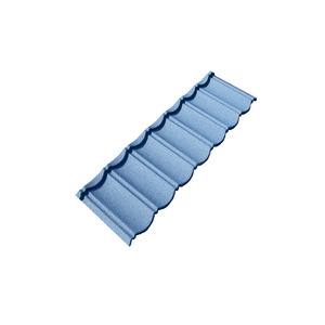 Bardeaux de <span class=keywords><strong>toiture</strong></span> modernes <span class=keywords><strong>en</strong></span> acier revêtu de pierre bleu Tudor, tôles métalliques isolantes légères et résistantes à la chaleur pour appartements et parcs - Product Image 6