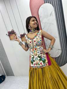 Indian Pakistani Traditional Women's Embroidered Lehenga Choli Dupatta Blouse Wedding Party Wear Full Net Design Floor-Length - Product Image 4