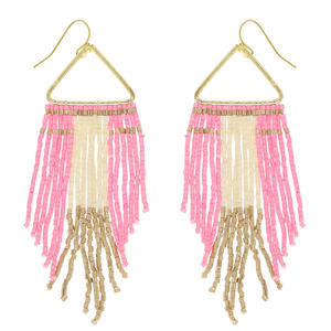 Atractivos pendientes de cuentas para mujer hechos a mano con 100% cuentas de vidrio elegante y duradero accesorio perfecto para cada ocasión - Product Image 5