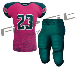 Chemises de sport pour jeunes unisexes, maillots de football américain respirants à impression professionnelle, uniformes athlétiques courts en polyester uni - Product Image 1