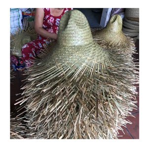 Auténtico sombrero de paja mexicano hecho a mano en Vietnam sombrero de paja adecuado para fiestas de disfraces - Product Image 2