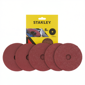 Discos de Lijado de Fibra Stanley de 115 mm, Paquete Múltiple, para Amoladoras Angulares - Product Image 2