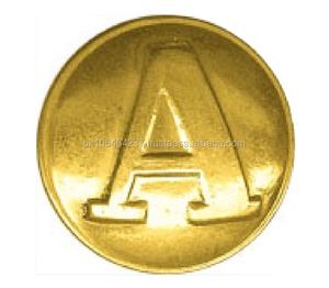 OEM Customs Requirement Logo High Quality Clothes Uniform Embossed Suit American Reproduction Gold Brass <b>Buttons</b> - Product Image 3