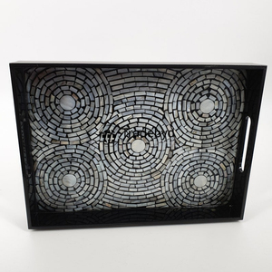 Bandeja de incrustaciones de nácar Tradebyd, bandeja hecha a mano de lujo para una decoración elegante del hogar - Product Image 5