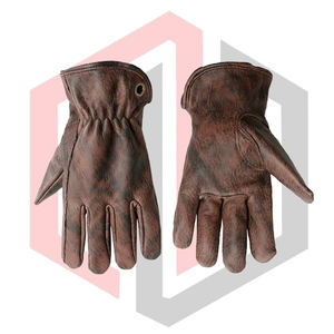 Gants de travail de sauvetage pour pompiers en cuir de vache imperméables anti-vibrations résistants aux déchirures respirants sans silicone - Product Image 5