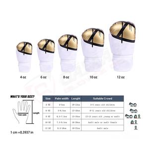 Gants Magic-Straps Gants de sparring en cuir de haute qualité Muay-Thai Training Kickboxing Fighting Heavy-Work Bag Punching Gloves - Product Image 5