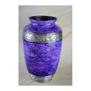 Alta demanda con precio razonable Urna cristiana Urna de metal hecha a mano Suministros funerarios Venta al por mayor Urna de aluminio Cremación - Product Image 2