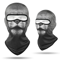 Balaclava intégrale coupe-vent, respirante, à séchage rapide, extensible, pour ski, pêche, cyclisme, plage, 100% polyester, masque de sport par sublimation