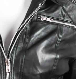 Vestes en cuir véritable à la mode pour femmes Offre Spéciale sur mesure Design respirant avec logo imprimé et tissu de toile de style - Product Image 6