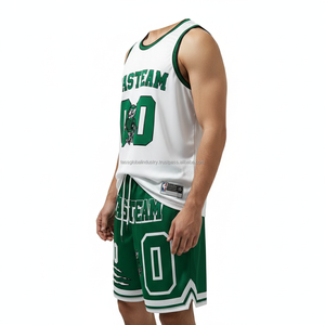 Nouveau maillot de basket-ball OEM personnalisé par sublimation, maillot de basket-ball pas cher, respirant, vêtements de basket-ball pour hommes, coupe ample et rapide - Product Image 1