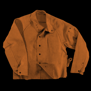 Chaqueta de soldadura hecha en Pakistán, ropa de trabajo de cuero estándar de exportación, chaqueta de soldadura para hombres y mujeres, diseño resistente al fuego - Product Image 3