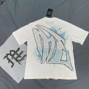 แบรนด์แฟชั่นอเมริกัน MIXED EMOTION เสื้อยืดแขนสั้นผ้าฝ้ายเสื้อตัวสั้น - Product Image 6