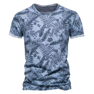 Camisetas de manga corta de algodón de alta calidad para hombre 2024, camisetas informales para exteriores con estampado de Fitness, logotipo personalizado, gran oferta, última moda - Product Image 1