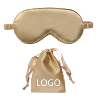 Masques pour les yeux en soie de mûrier 100% personnalisés avec logo imprimé, ensemble cadeau 16mm, pochette 20.5x9.5cm, respirants, doux, ajustables, toutes saisons, formels
