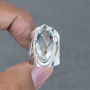 Topaze au citron pierre précieuse naturelle plaqué argent bague faite à la main pour hommes et femmes 925 argent massif topaze au citron bague en pierre en laiton - Product Image 2