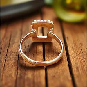 Base de bague en argent sterling 925, rectangulaire, à perles, pour la création de bijoux DIY, sertie de pierres, de 6x4 à 15x20 mm, fabrication artisanale, vente en gros - Product Image 2