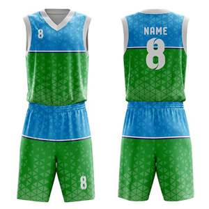 Uniforme de baloncesto para hombre de alta calidad, Conjunto de camiseta y pantalones cortos de baloncesto de estilo moderno diseñado para un movimiento rápido y un ajuste fácil - Product Image 2