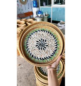 Gran oferta, opción superventas, bandeja para servir nácar, bandeja para servir nácar, bandejas de ratán hechas a mano - Product Image 1