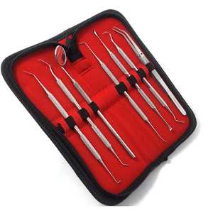 Kit d'outils d'examen de base pour étudiants en chirurgie, hygiène, grattoir pour le nettoyage des dents, instruments chirurgicaux en acier de 7 pièces - Product Image 2
