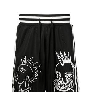 กางเกงขาสั้นกีฬาสำหรับผู้ชายกางเกงวิ่งเล่นฟิตเนสยิมทำจากโพลีเอสเตอร์ของตกแต่งสีพื้นสำหรับวิ่งบาสเก็ตบอล100% - Product Image 6