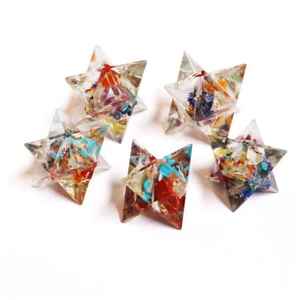 Vente en gros d'orgonite orgone sept chakra poli Merkaba étoile cristal amour énergie pierre précieuse de guérison pour l'équilibre spirituel - Product Image 5