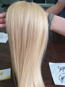 Mejor venta 100% Precio de fábrica Cabello humano crudo Cabello Remy de alta calidad Rubio #60 Envío gratis para pedidos superiores a 100kg - Product Image 2