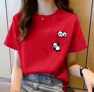 Camiseta informal con estampado gráfico para mujer, camiseta de verano con estampado de acuarela de amor para mujer, nuevo diseño - Product Image 2