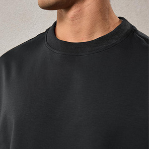 T-shirts amples et courts personnalisés effet vieilli, T-shirts vierges 100 % coton coupe oversize, T-shirts vintage pour hommes coupe carrée – Vente en gros - Product Image 6
