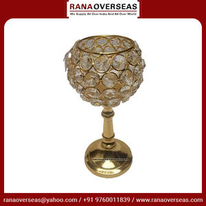 Bougeoir votif d'or décoratif d'aspect de la meilleure qualité pour des décorations de jardin de décorations de mariage au prix usine - Product Image 2