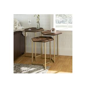 Mesa de centro moderna de madera maciza de lujo, diseño único de forma natural, tapa personalizable para comedor, sala de estar, superventas para hoteles - Product Image 3