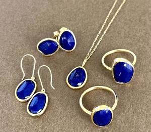 Joli arc-en-ciel coupe ovale 8x11mm bague galvanisée plus récent argent plaqué or lunette ensemble anneau pour cadeau de fête des pères - Product Image 4