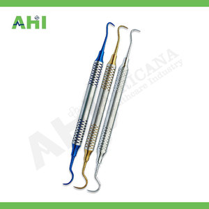 Raspador Dental Manual de Doble Extremo AHI, Instrumento Profesional con Certificación CE, AH-100, Garantía de 3 Años, Acero Inoxidable - Product Image 3