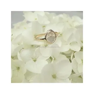 Wholesale 14k yellow Gold Natural Slice diamond Wedding Engagement Ring Jewelry