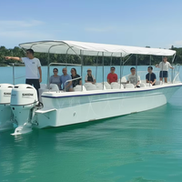 Yacht de croisière en aluminium personnalisé UBI 930, 11,8 m, 30 passagers, moteur in-bord ou hors-bord, 300 CV, 30,0-35,0 nœuds, construction soudée