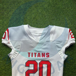 Maillot de football américain 2025 le plus vendu Prix raisonnable Vêtements d'entraînement de marque privée Maillots sublimés - Product Image 2