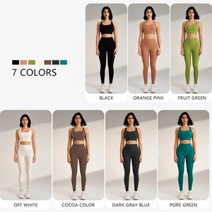 Conjunto de ropa de Yoga para mujer, Sujetador deportivo de verano, chaleco, ropa de entrenamiento transpirable de secado rápido, gimnasio, correr, traje de Fitness, traje de Yoga - Product Image 4