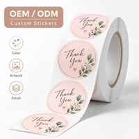 Étiquettes personnalisées avec logo, cartes de remerciement, notes de remerciement, cartes colorées, autocollants de remerciement pour les petites entreprises