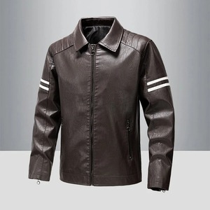 Veste en cuir pour hommes nouvelle veste en cuir chaude de meilleure qualité à la mode d'automne et d'hiver pour hommes et femmes - Product Image 6