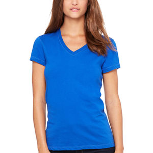 Royal Blue Precio a granel Camisetas para damas Bella Canvas 3415C Unisex Tri-blend Camiseta de manga corta con cuello en V - Product Image 1