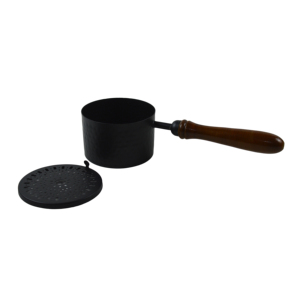 Porte-encens en laiton avec manche en bois Brûleur d'encens Porte-encens avec attrape-cendres Produit tendance Laiton Lobandaan - Product Image 3