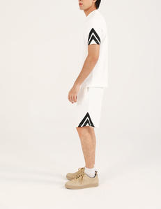 OEM <b>Men's</b> Two-Piece Set Custom High Quality Windbreaker <b>Shorts</b> 100% Cotton Knitted Fabric Breathable Street Style RIG ATTIRE for - Product Image 4